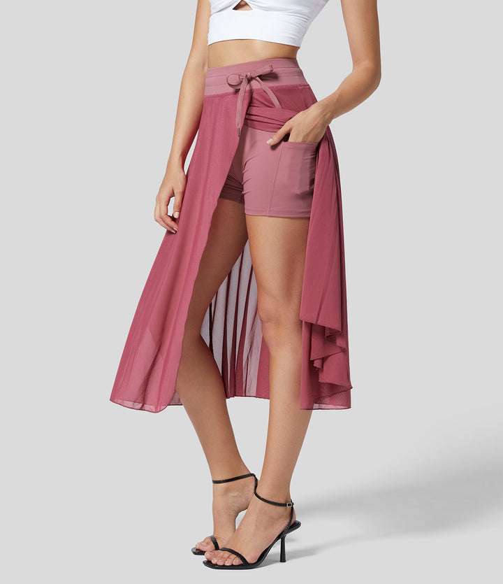 Livana | Elegant High Waisted 2-in-1 Skirt