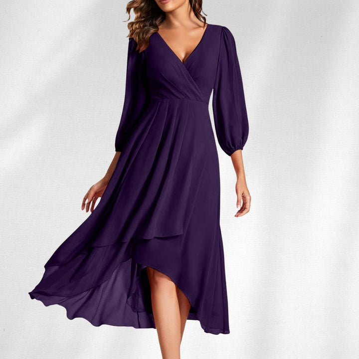 Isabella | Elegant V-Neck Dress