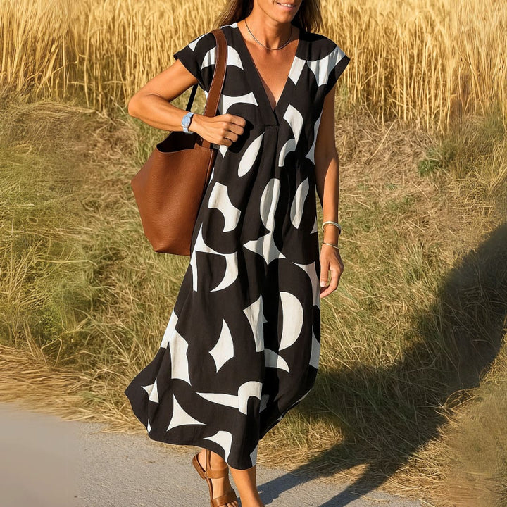 Valerie | Refined V-Neck Dress