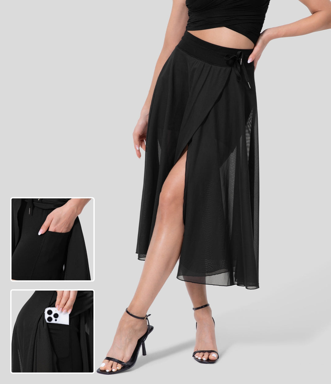 Livana | Elegant High Waisted 2-in-1 Skirt