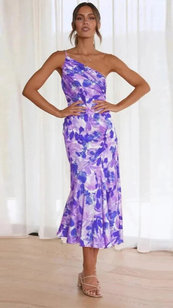 Ellen | One-Shoulder Midi Dress