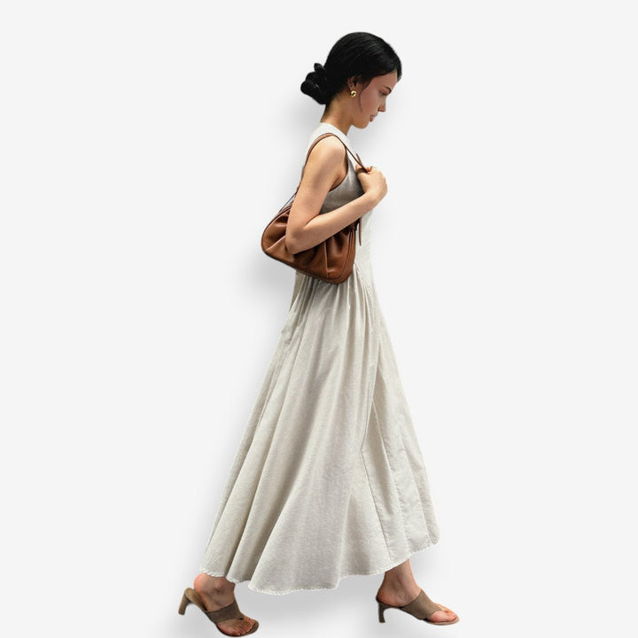 Karlie | Classic Teardrop Sleeveless Maxi Dress