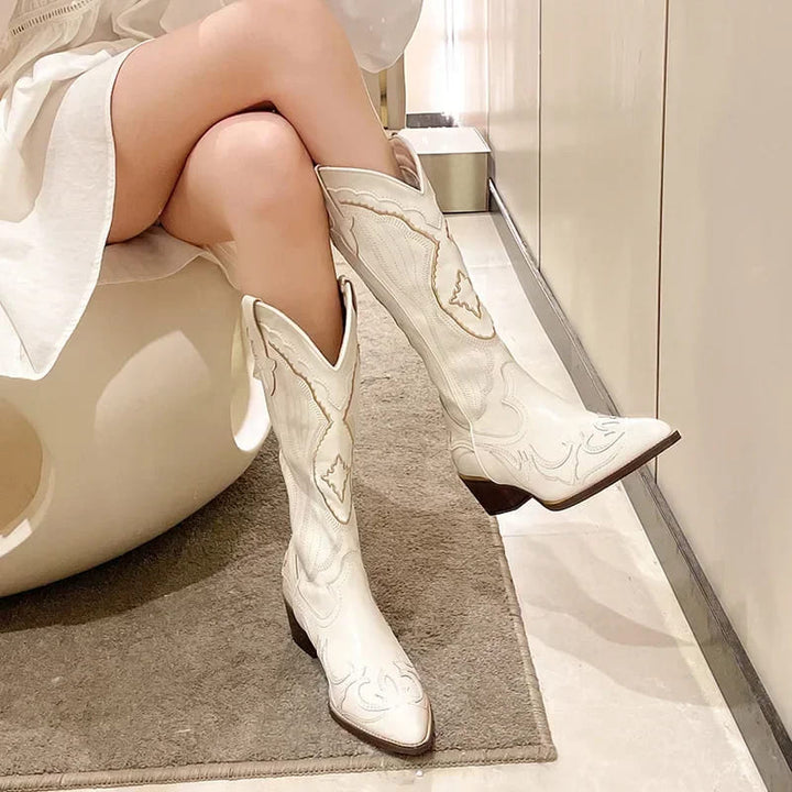 Nina | Mid-Calf Cowboy Boots