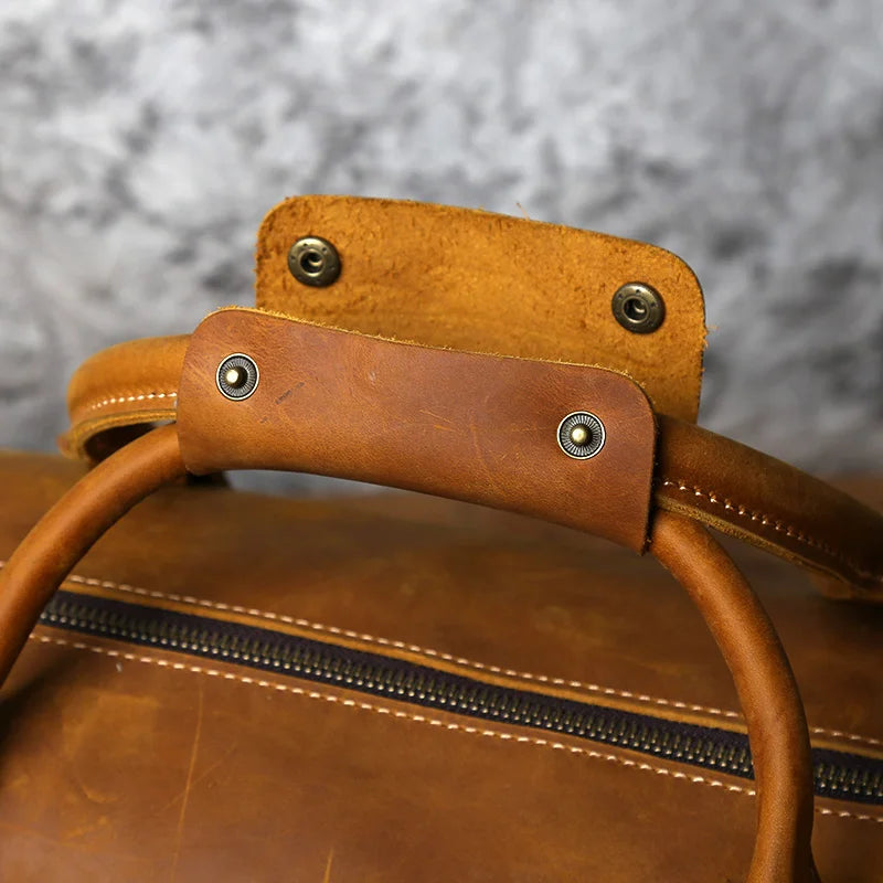 Ethan | Vintage Leather Duffle Bag