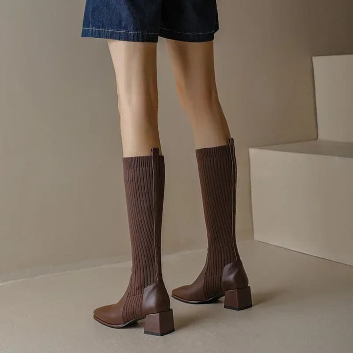 Amber | Knitted Long Boots