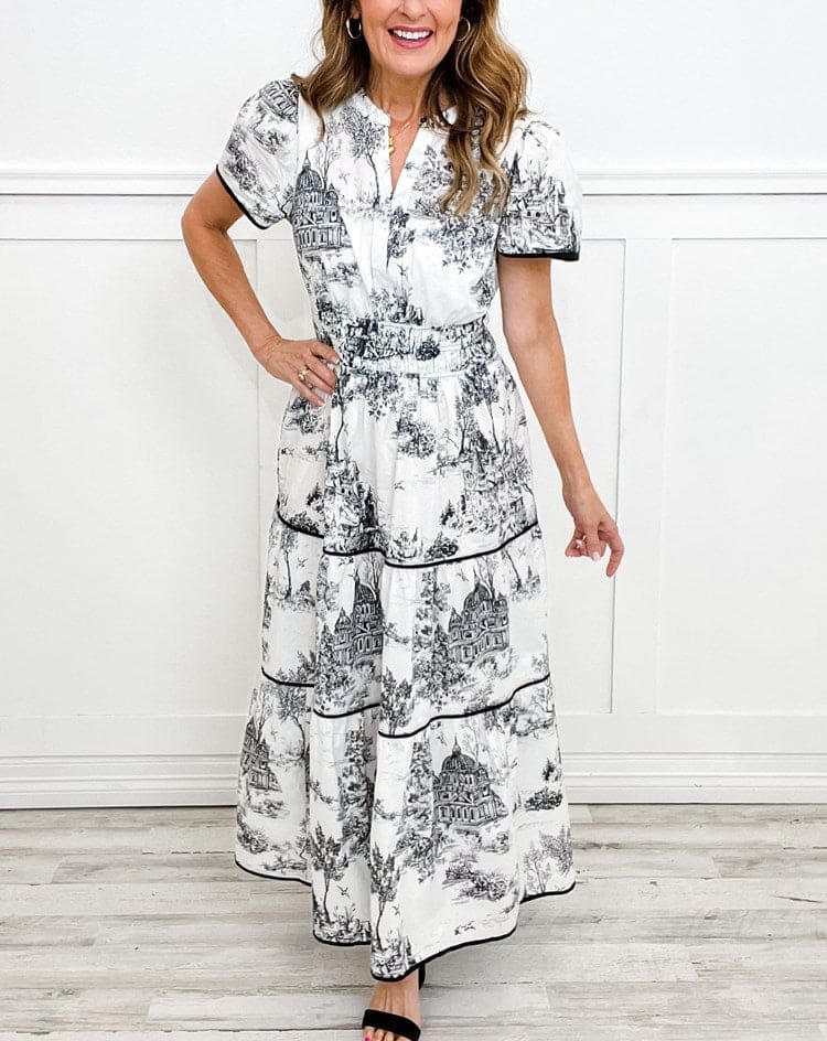 Eliza | Classic Printed Dress
