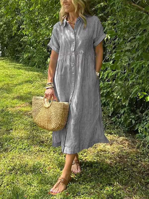 Angela | Stylish Striped Dress