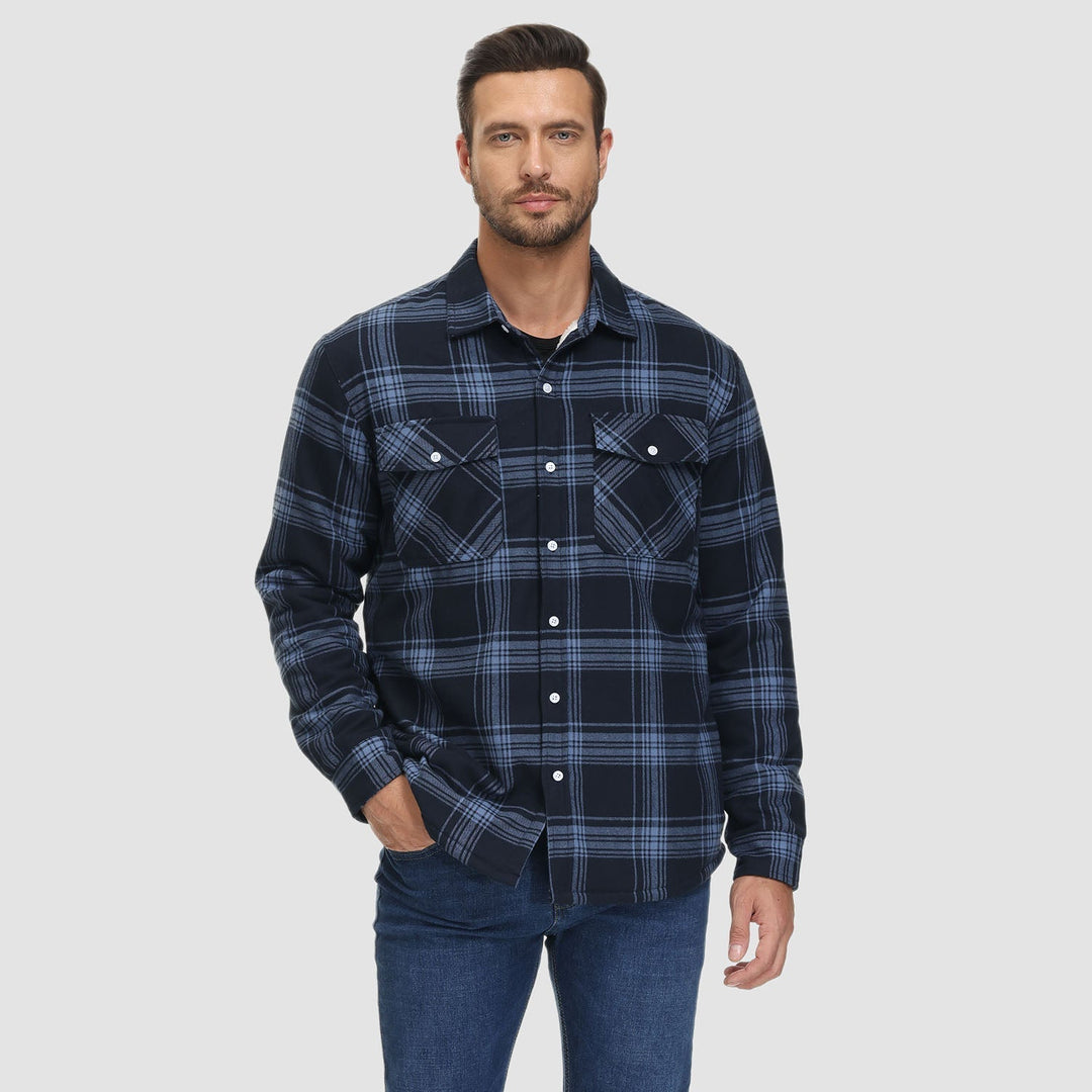 Klaus | Lined Plaid Shirt Jacket