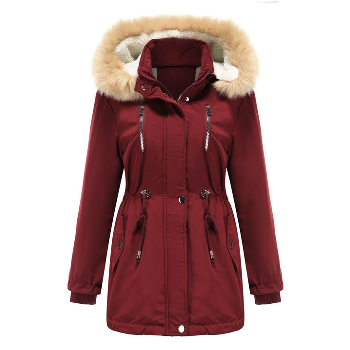 Ashleigh | Cashmere Lined Warm Detachable Fur Hood Jacket