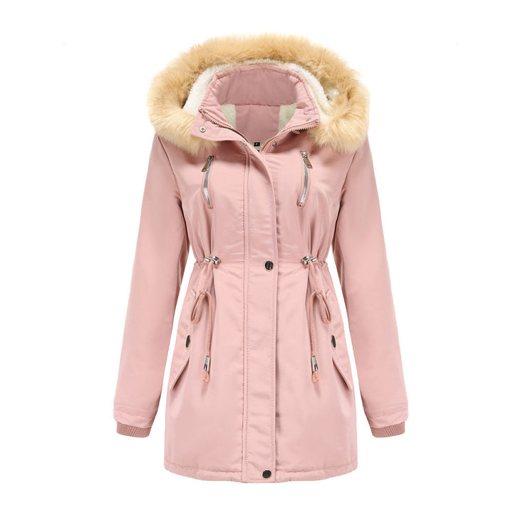 Ashleigh | Cashmere Lined Warm Detachable Fur Hood Jacket