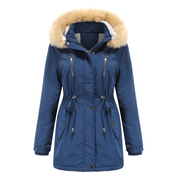 Ashleigh | Cashmere Lined Warm Detachable Fur Hood Jacket