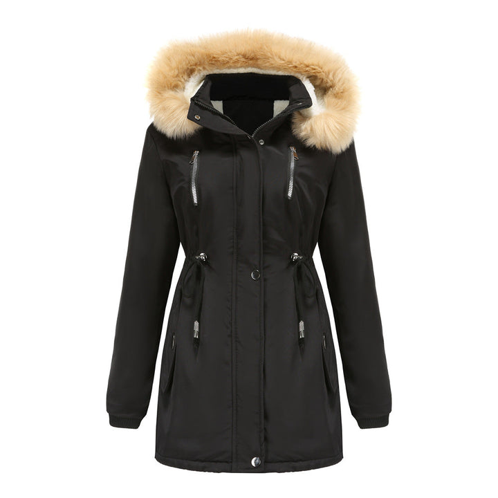 Ashleigh | Cashmere Lined Warm Detachable Fur Hood Jacket