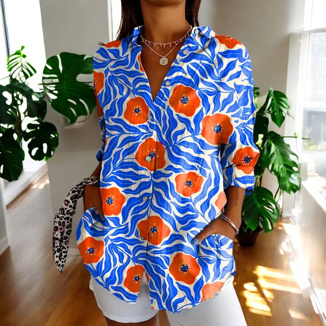 Nima | Elegant Floral Print Blouse