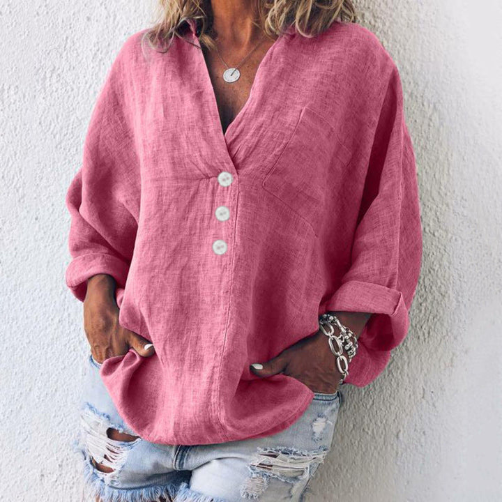 Ilse | Stylish Cotton-Linen Pullover