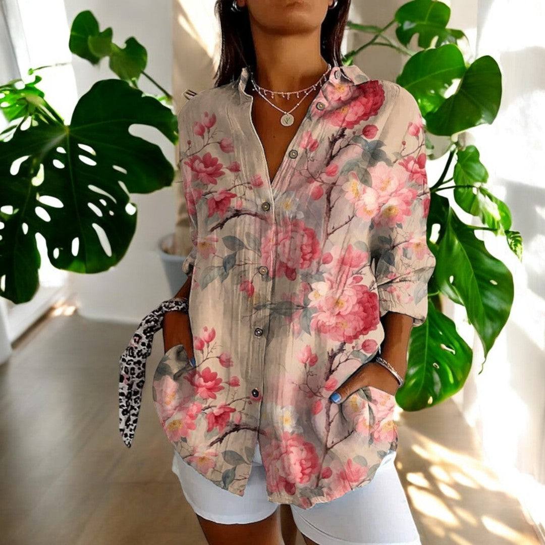 Nima | Elegant Floral Print Blouse