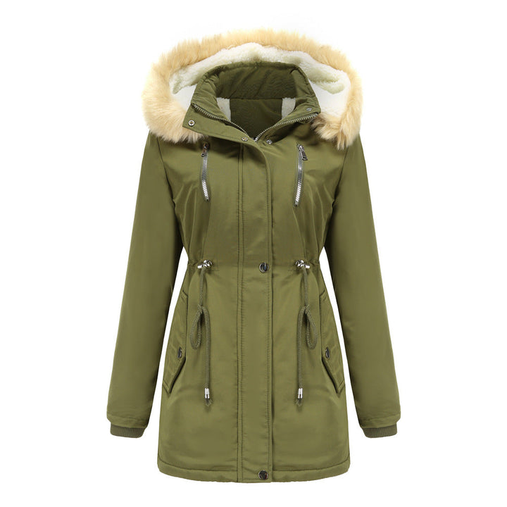 Ashleigh | Cashmere Lined Warm Detachable Fur Hood Jacket