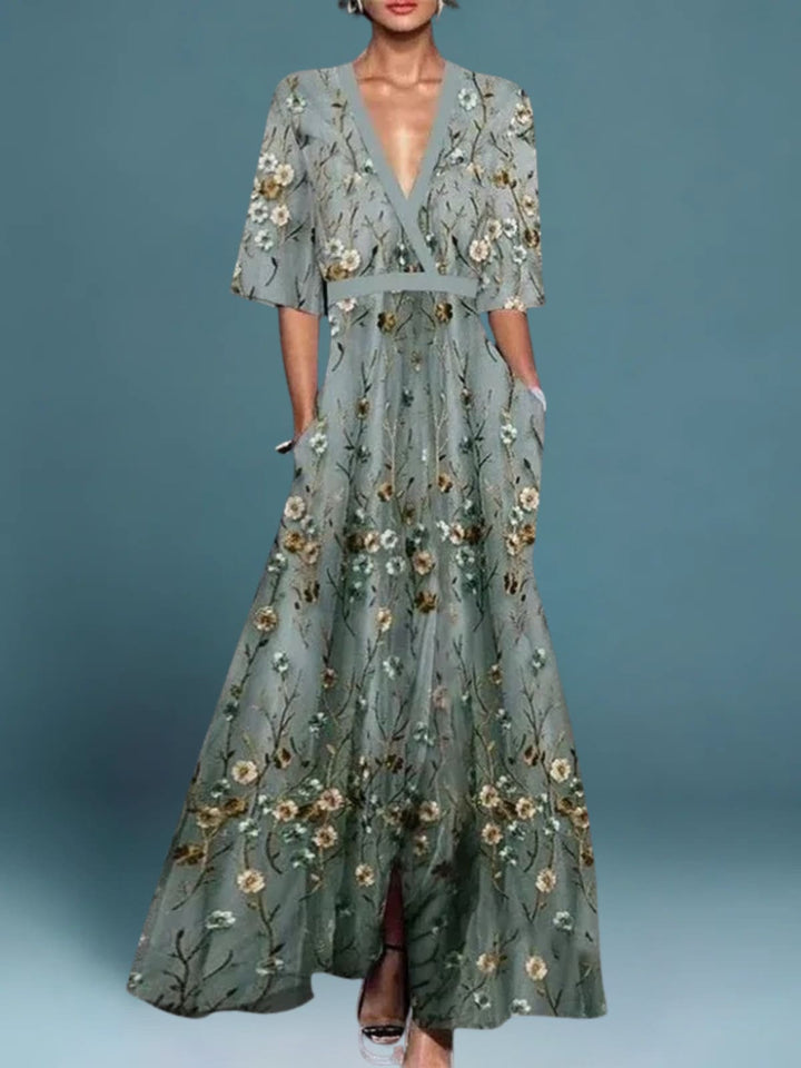 Helene | Elegant Floral Dress