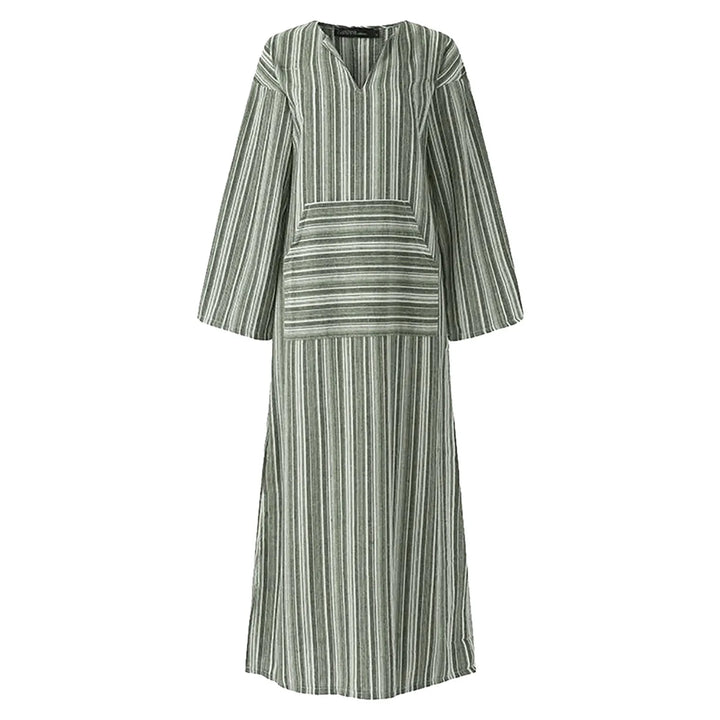 Evelina | Vintage Striped Long Dress