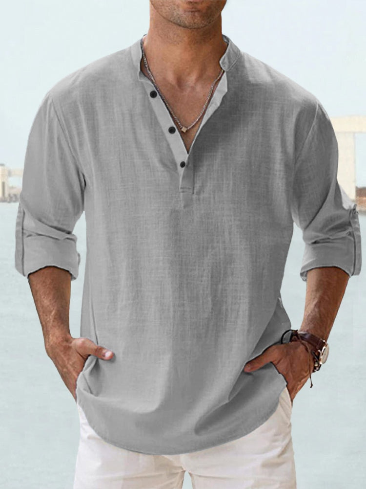 Jack | Henley Linen Shirt