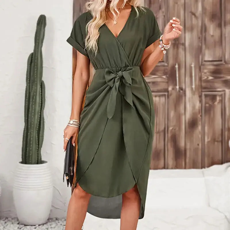 Abbi | Elegant V-Neckline Dress