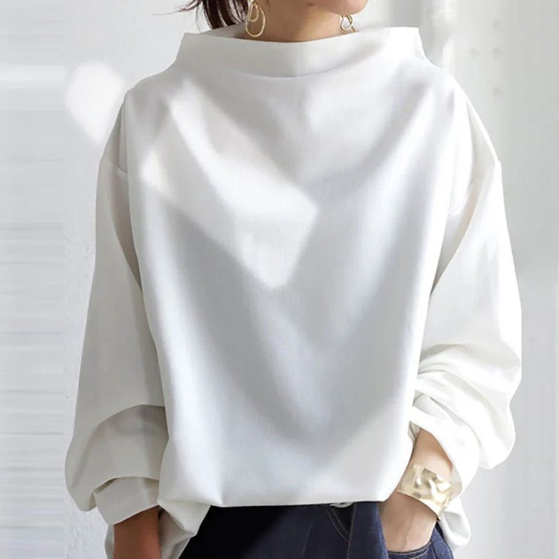 Margot | Elegant High-Neck Knit Top