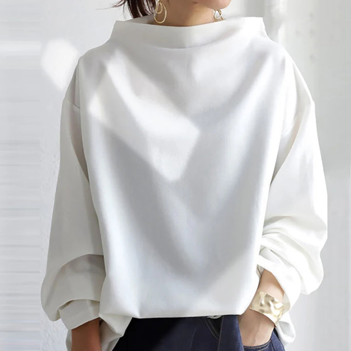 Margot | Elegant High-Neck Knit Top