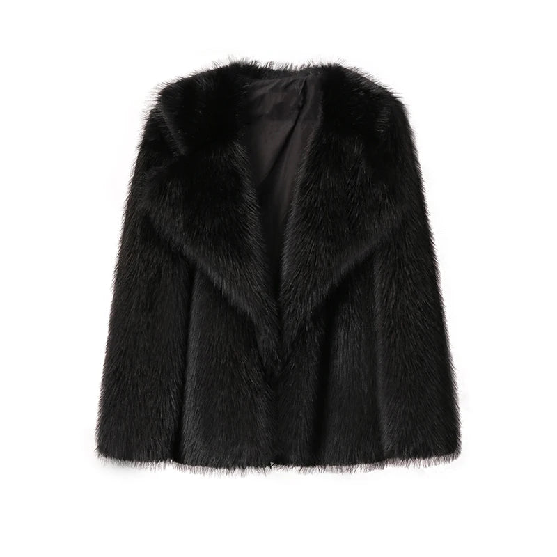 Astrid | Oversized Comfortable Warm Lapel Fur Coat