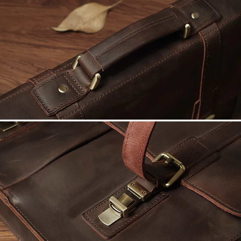 Leonardo | Vintage Leather Briefcase