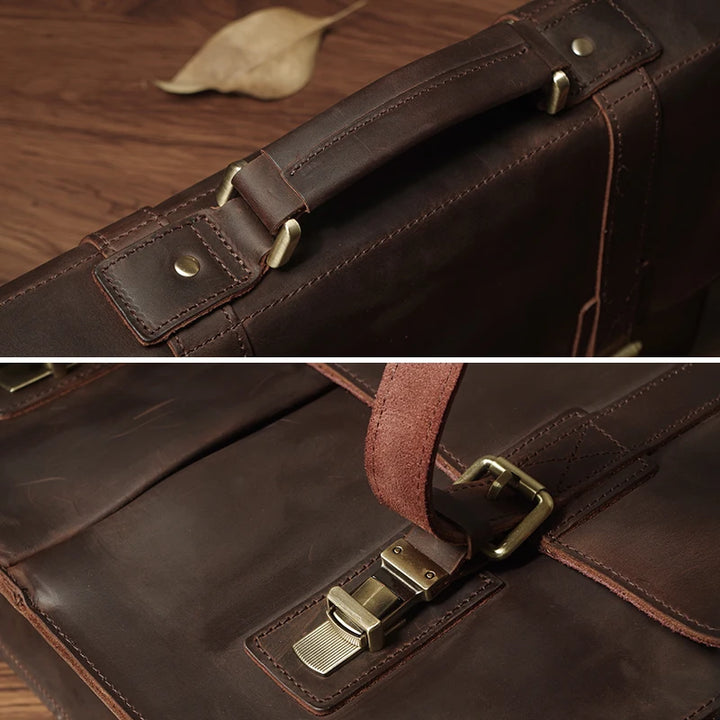 Leonardo | Vintage Leather Briefcase