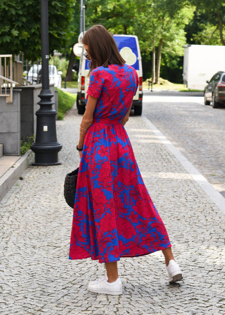 Alina | Flattering Floral Wrap Dress
