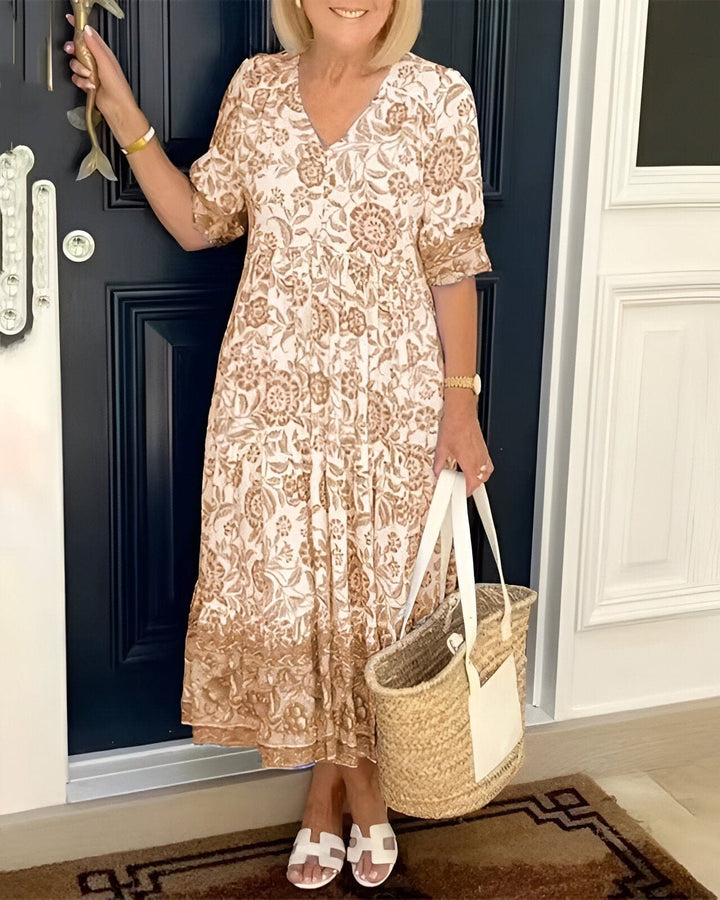 Alexis | V-Neck Bohemian Dress