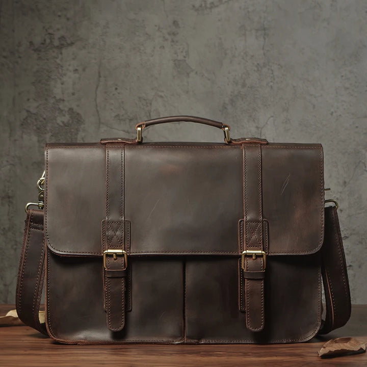 Leonardo | Vintage Leather Briefcase