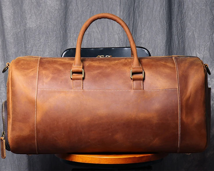 Antonio | Classic Leather Travel Duffle Bag