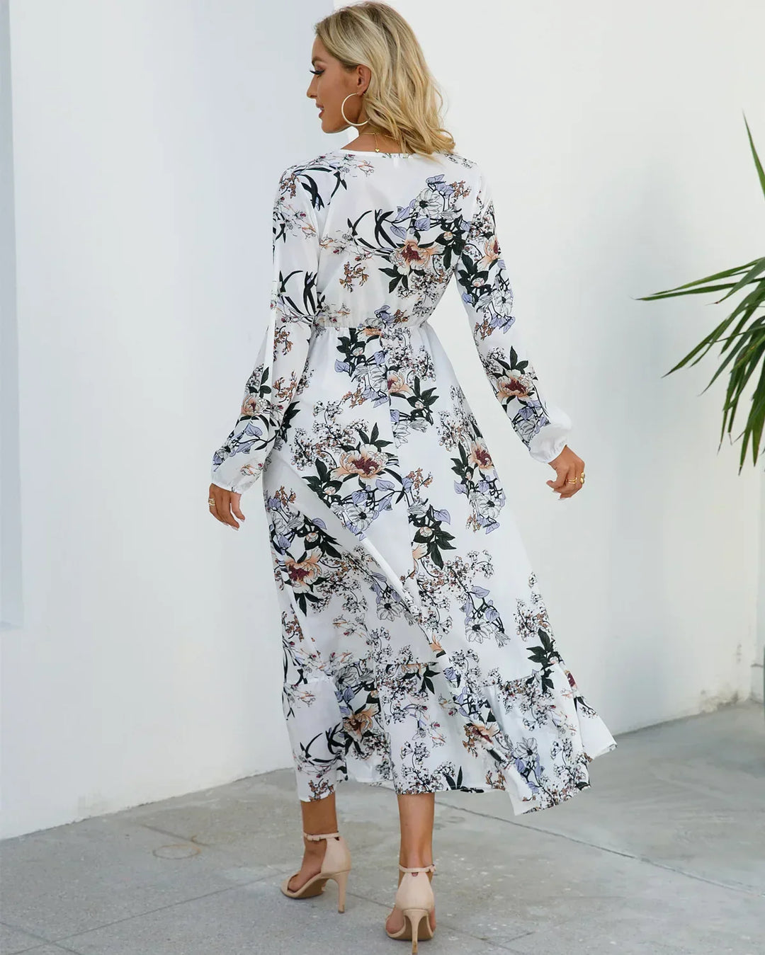 Louisa | Long-Sleeve Floral Maxi Dress