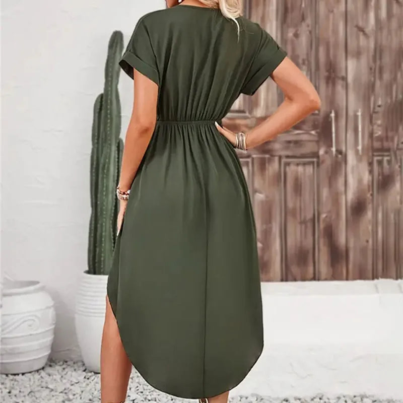Abbi | Elegant V-Neckline Dress