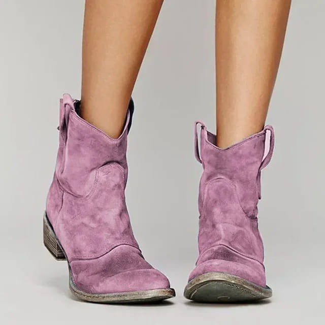 Jane | Vintage Cowboy Ankle Boots