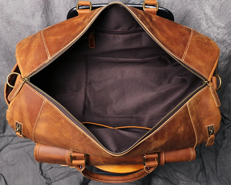 Antonio | Classic Leather Travel Duffle Bag