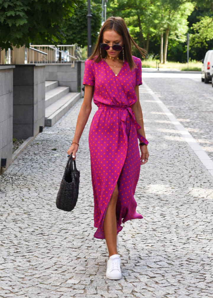 Alina | Flattering Floral Wrap Dress