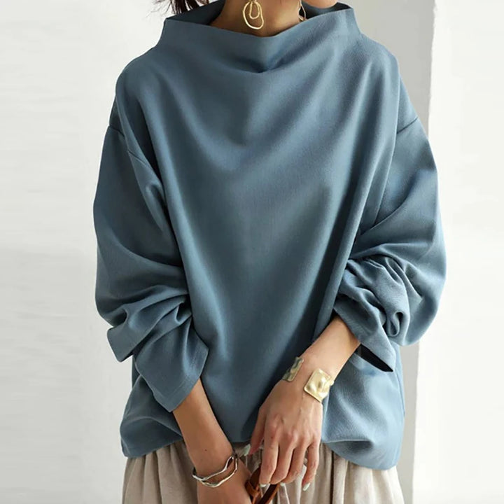 Margot | Elegant High-Neck Knit Top