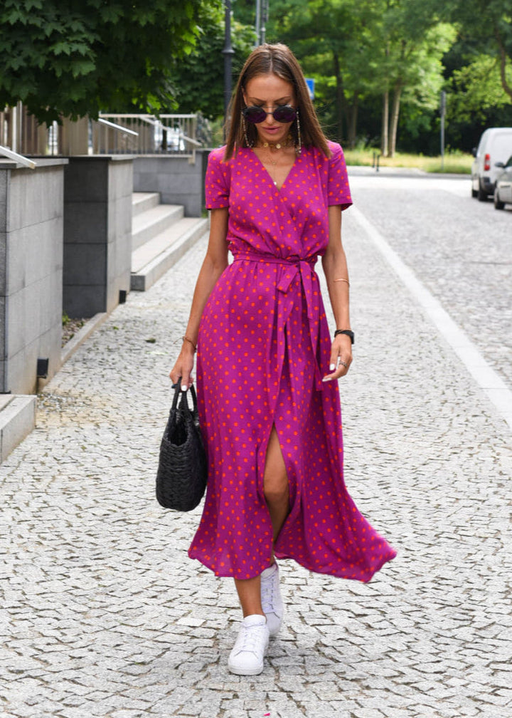 Alina | Flattering Floral Wrap Dress