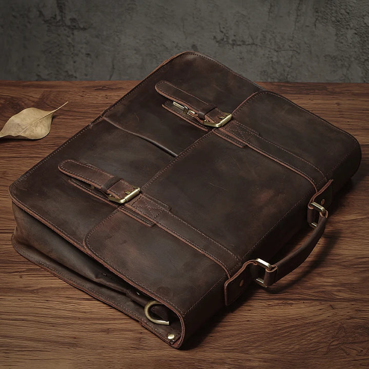 Leonardo | Vintage Leather Briefcase