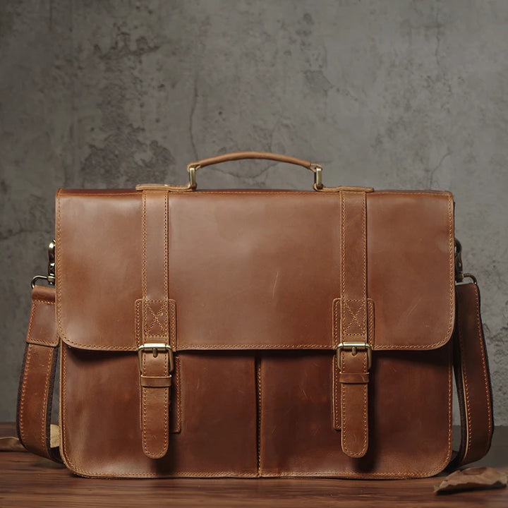 Leonardo | Vintage Leather Briefcase