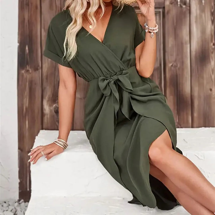 Abbi | Elegant V-Neckline Dress