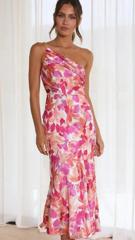 Ellen | One-Shoulder Midi Dress