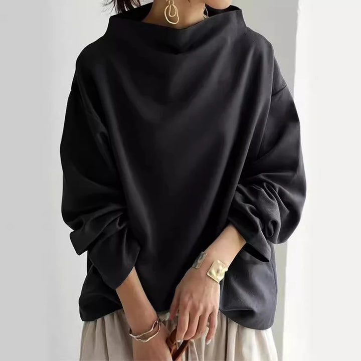 Margot | Elegant High-Neck Knit Top