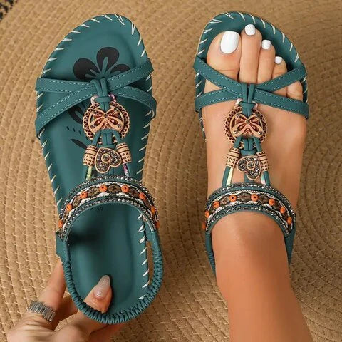 Catherine | Boho Flat Sandals