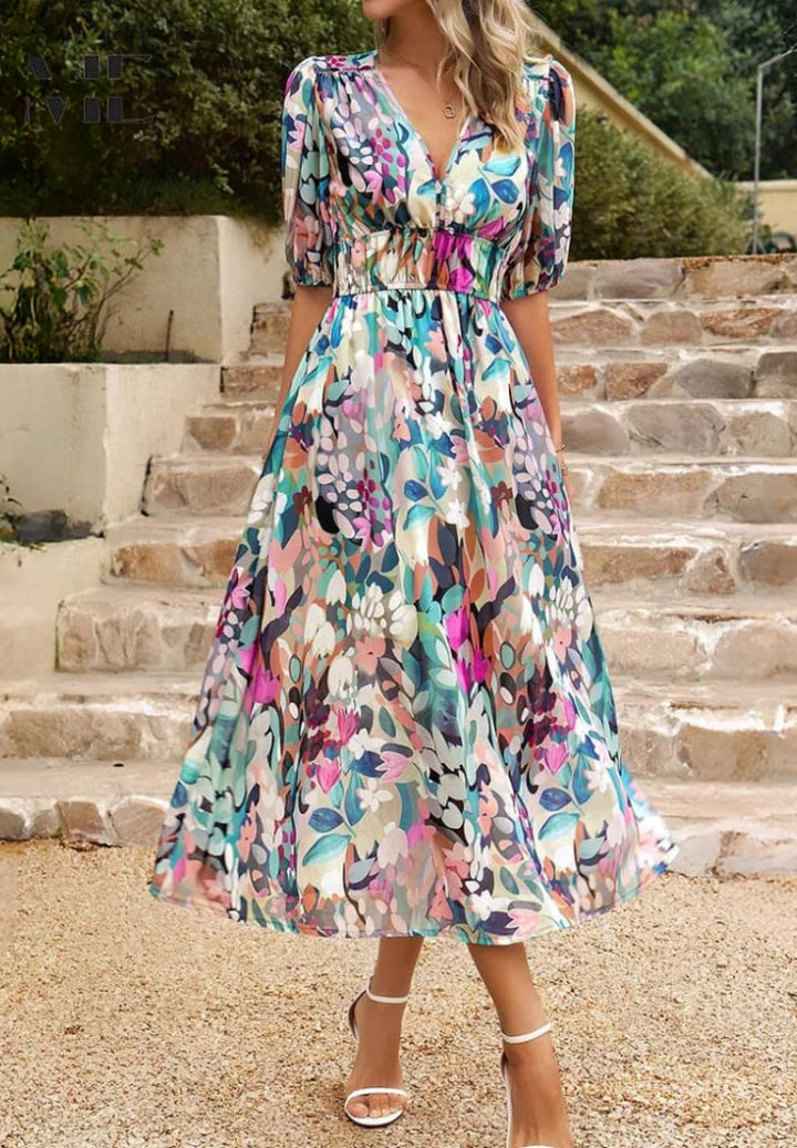 Inna | Lightweight Floral Summer Dress