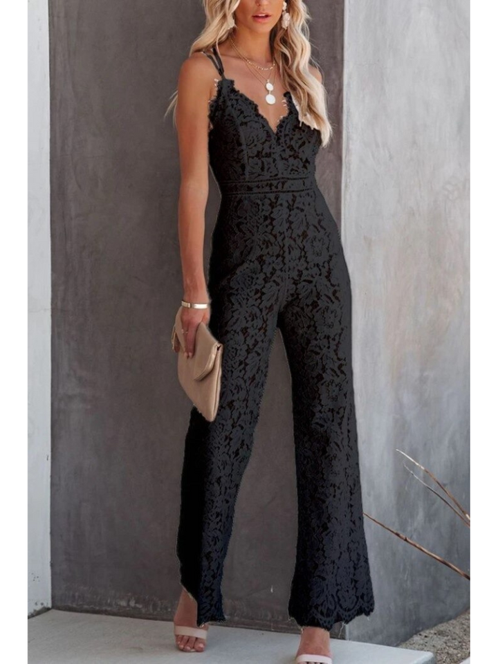 Zoe | Jumpsuit with V-neck and Lace Back