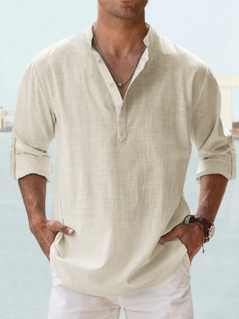 Jack | Henley Linen Shirt