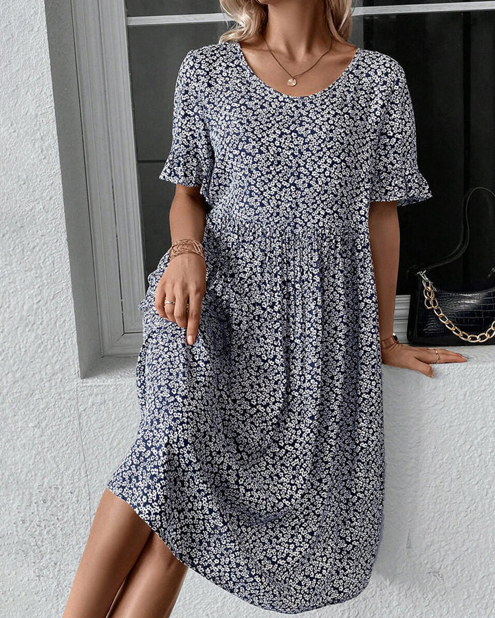 Karen | Elegant Floral Midi Dress